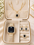New Arrival Of Premium 1 Carat Zarqoon Jewellery Set Gift Box