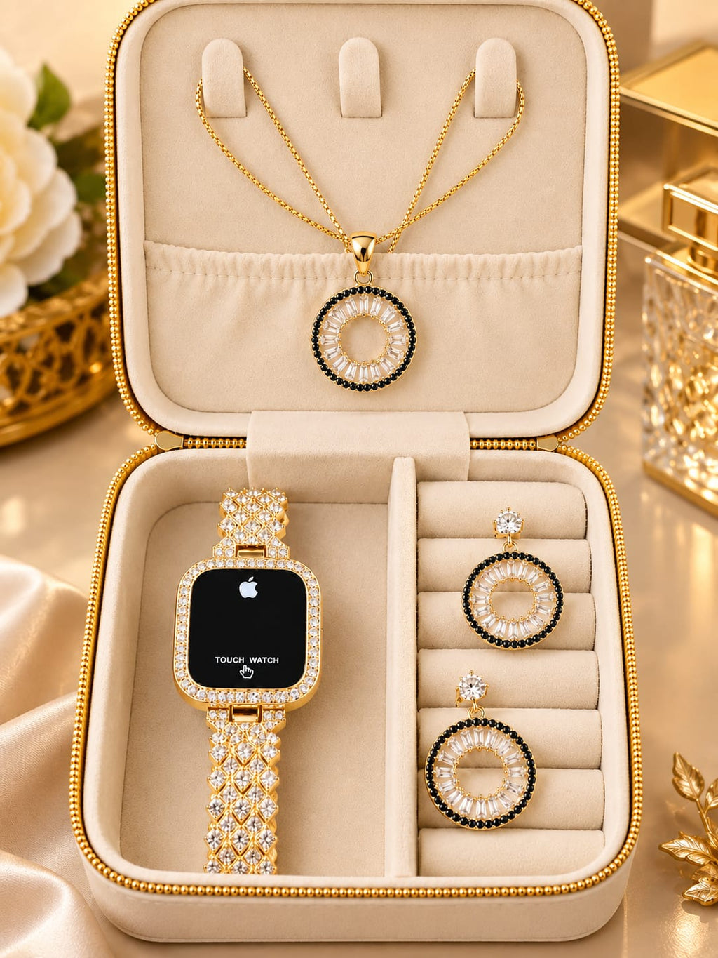 New Arrival Of Premium 1 Carat Zarqoon Jewellery Set Gift Box